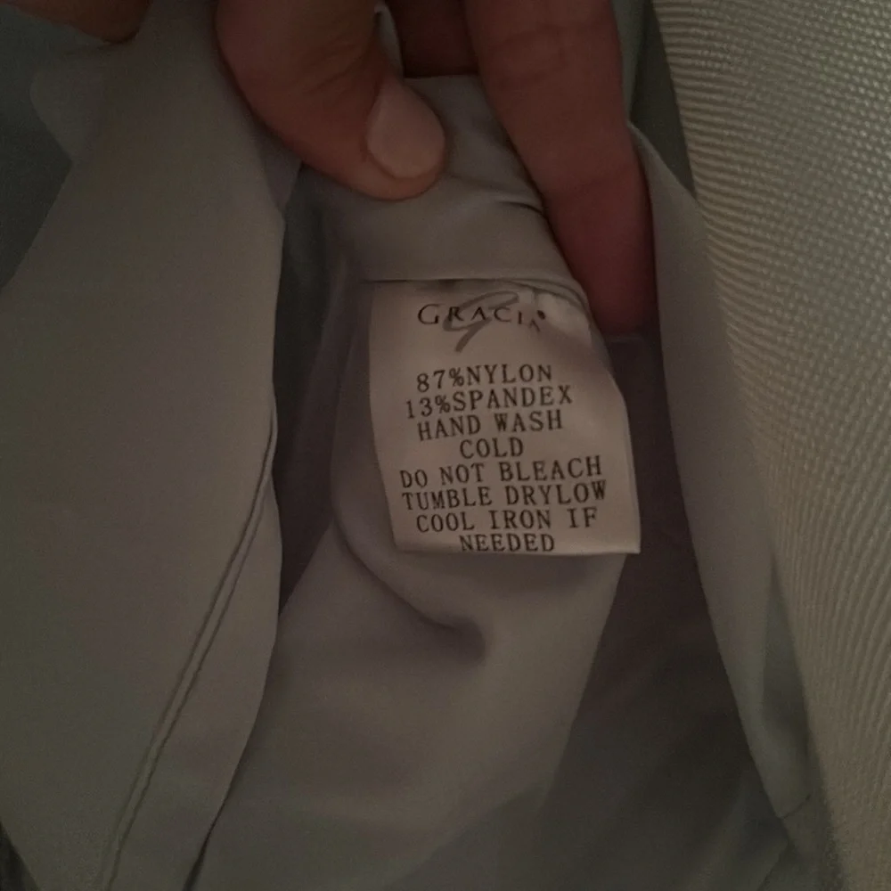 Gracia backless, seafoam green, maxi dress - size: S - Picture 3 of 4